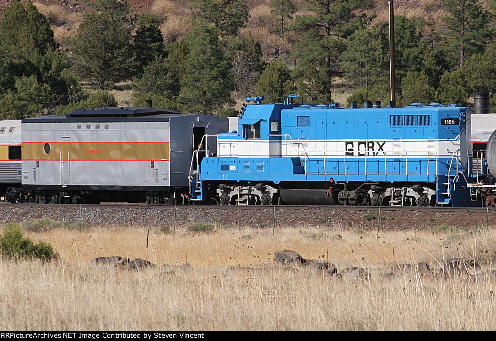 GCRX GP7u #1105 still in "North Star Steel' colors